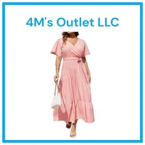 Elegant Pink Maxi Dress